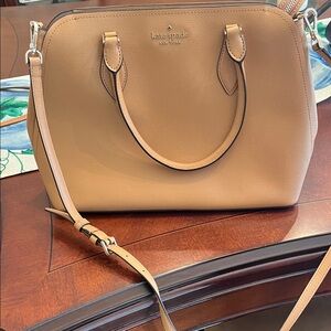 Kate Spade Darcy large Camel Satchel in like new condition